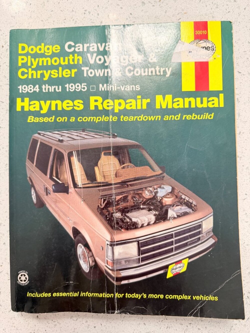 Dodge Caravan Plymouth Voyager Chrysler Town & Country 1984-1995 Haynes Repair M